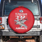 Tuskegee Red Tails Airmen Spare Tire Cover 332nd Fighter Group - Red - African Pride