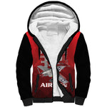 Tuskegee Red Tails Airmen Sherpa Hoodie 332nd Fighter Group - Black Red - African Pride
