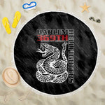 Harlem Hellfighters Beach Blanket Harlem Rattlers - Don't Tread on Me - African Pride