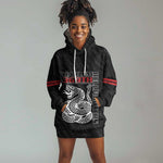Harlem Hellfighters Hoodie Dress Harlem Rattlers - Don't Tread on Me - African Pride