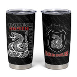 Harlem Hellfighters Tumbler Cup Harlem Rattlers - Don't Tread on Me - African Pride