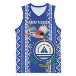 Personalised Cape Verde Basketball Jersey Grey Headed Kingfisher - Coat Of Arms - African Pride