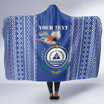 Personalised Cape Verde Hooded Blanket Grey Headed Kingfisher - Coat Of Arms