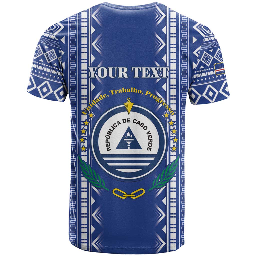 Personalised Cape Verde T shirt Grey Headed Kingfisher - Coat Of Arms