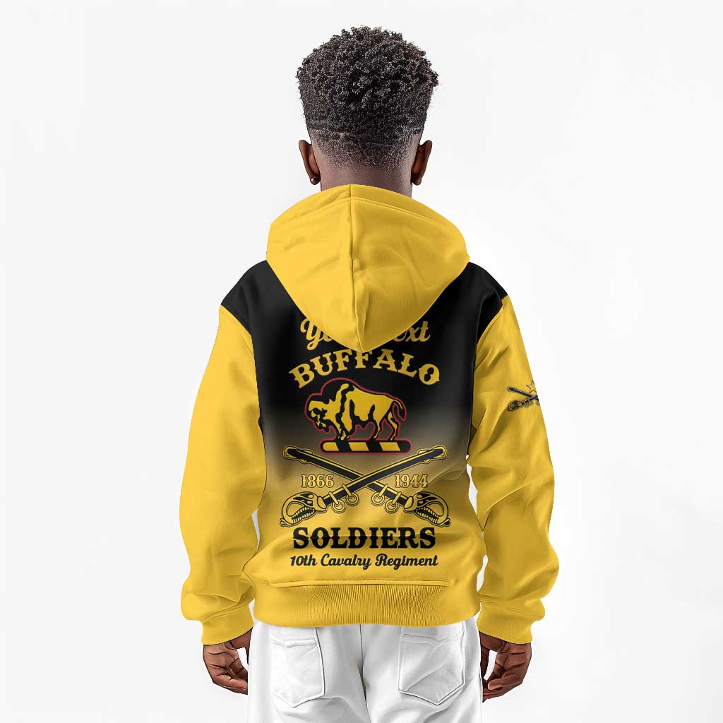 Personalized Afro-Americans Buffalo Soldiers Kid Hoodie 10th Cavalry Regiment