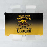 Personalized Afro-Americans Buffalo Soldiers Tablecloth 10th Cavalry Regiment