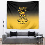 Personalized Afro-Americans Buffalo Soldiers Tapestry 10th Cavalry Regiment