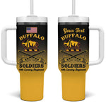 Personalized Afro-Americans Buffalo Soldiers Tumbler With Handle 10th Cavalry Regiment