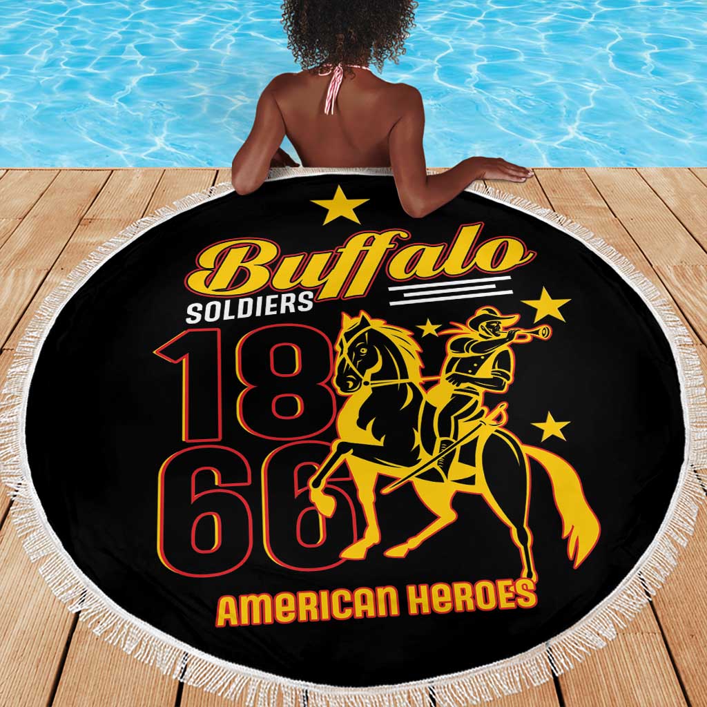 Afro-Americans Buffalo Soldiers Beach Blanket 9th and 10th Cavalry Regiment