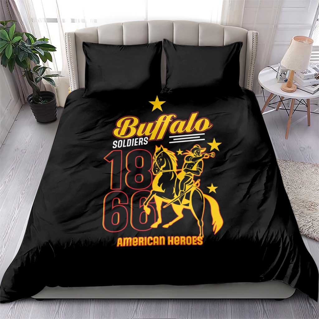 Afro-Americans Buffalo Soldiers Bedding Set 9th and 10th Cavalry Regiment