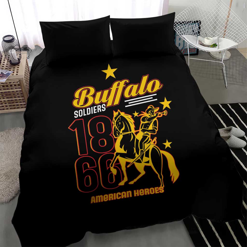 Afro-Americans Buffalo Soldiers Bedding Set 9th and 10th Cavalry Regiment