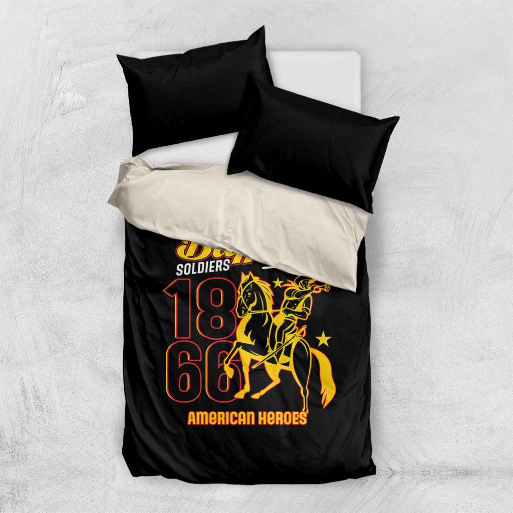 Afro-Americans Buffalo Soldiers Bedding Set 9th and 10th Cavalry Regiment