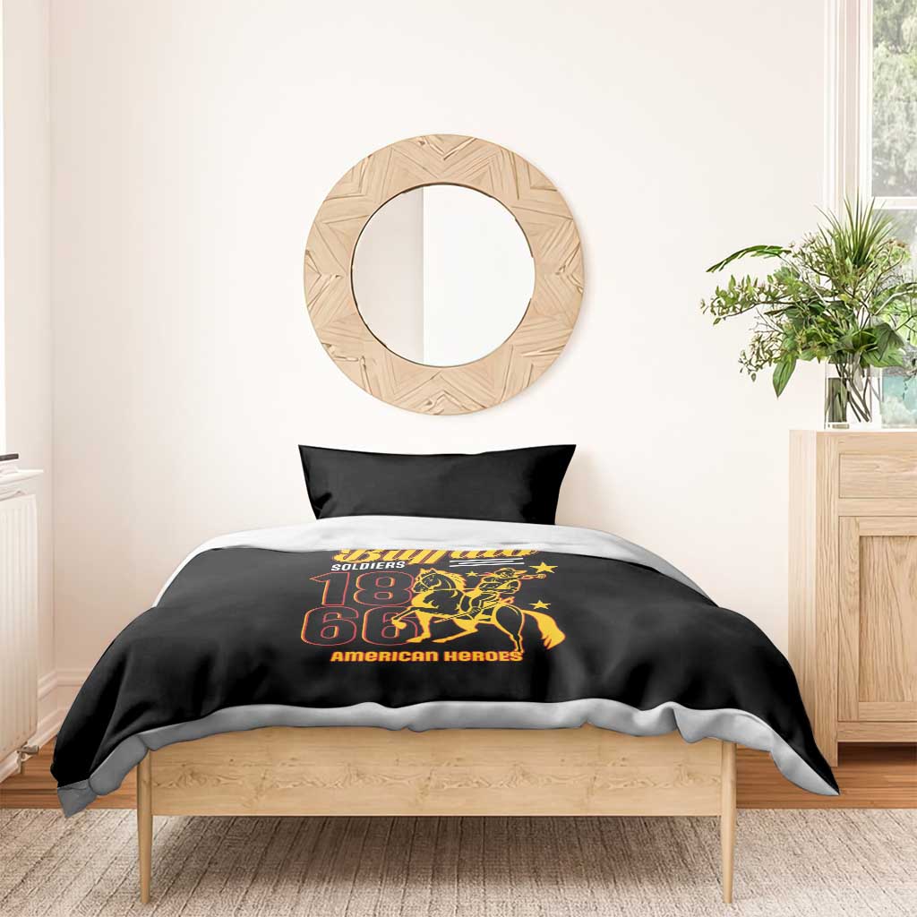 Afro-Americans Buffalo Soldiers Bedding Set 9th and 10th Cavalry Regiment