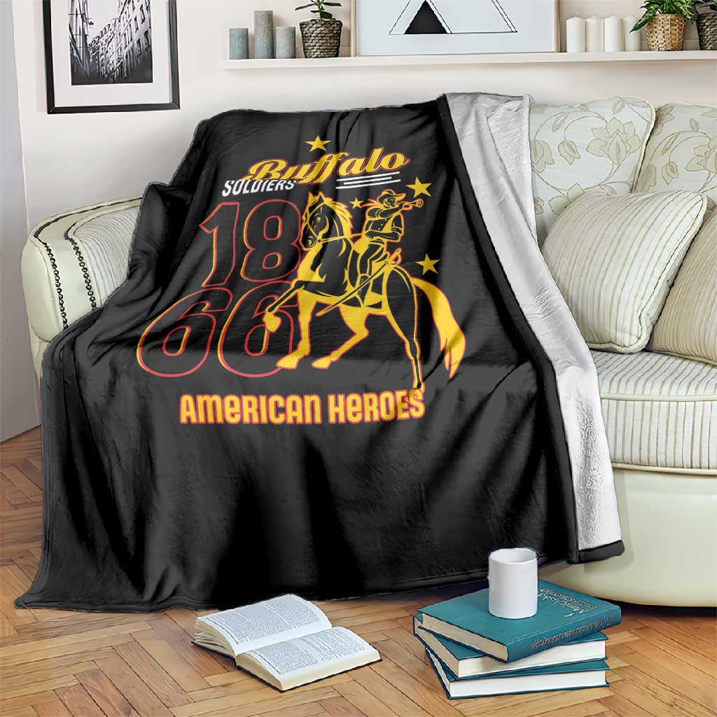 Afro-Americans Buffalo Soldiers Blanket 9th and 10th Cavalry Regiment