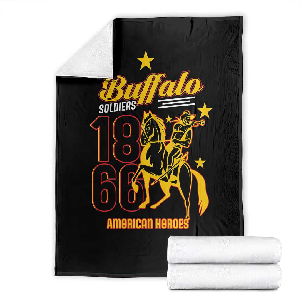 Afro-Americans Buffalo Soldiers Blanket 9th and 10th Cavalry Regiment