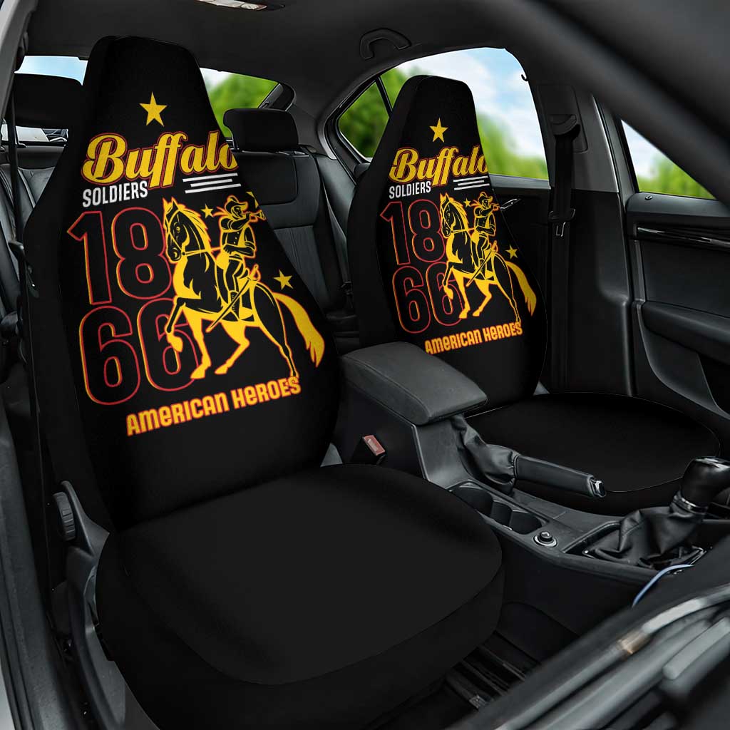 Afro-Americans Buffalo Soldiers Car Seat Cover 9th and 10th Cavalry Regiment