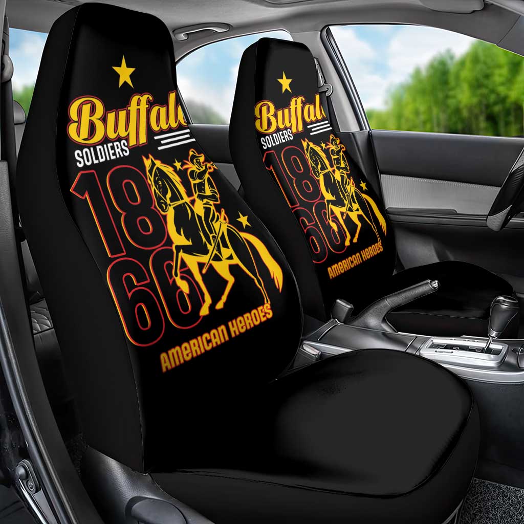 Afro-Americans Buffalo Soldiers Car Seat Cover 9th and 10th Cavalry Regiment