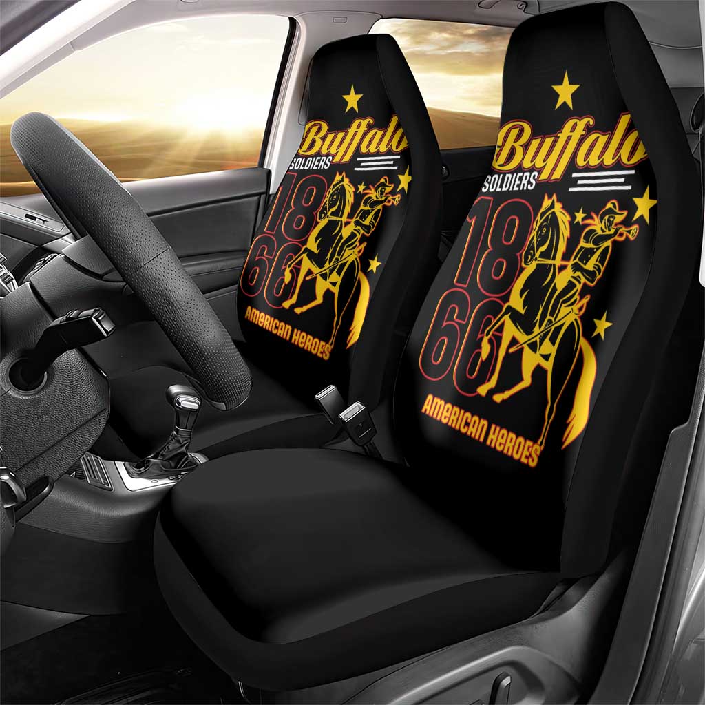 Afro-Americans Buffalo Soldiers Car Seat Cover 9th and 10th Cavalry Regiment