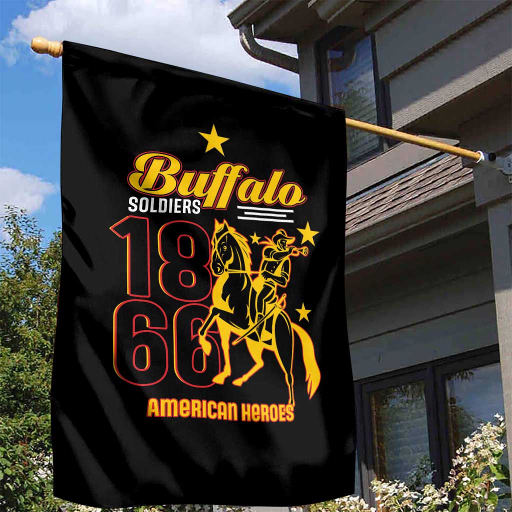 Afro-Americans Buffalo Soldiers Garden Flag 9th and 10th Cavalry Regiment