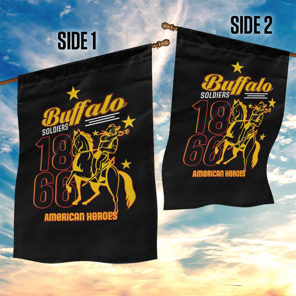 Afro-Americans Buffalo Soldiers Garden Flag 9th and 10th Cavalry Regiment
