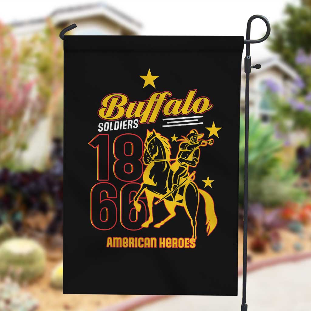 Afro-Americans Buffalo Soldiers Garden Flag 9th and 10th Cavalry Regiment