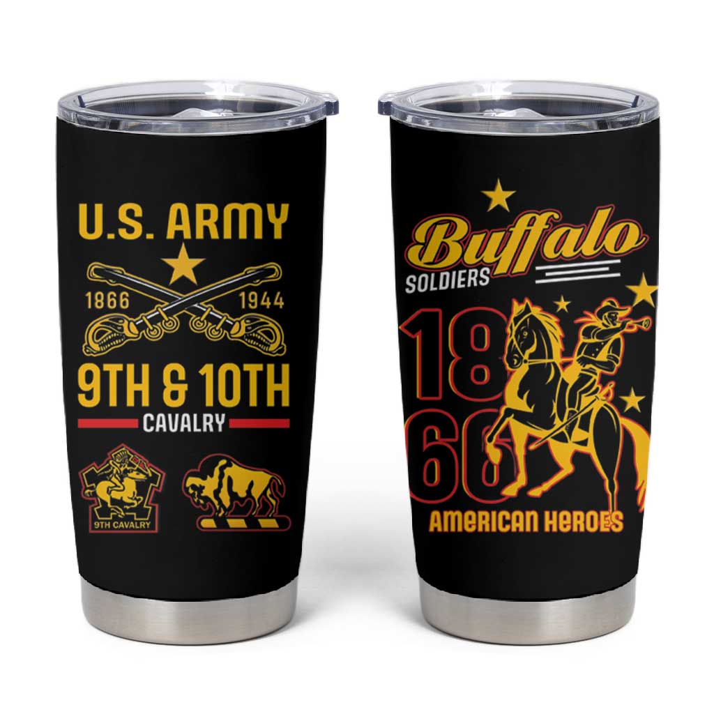 Afro-Americans Buffalo Soldiers Tumbler Cup 9th and 10th Cavalry Regiment