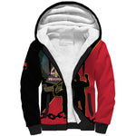 Personalized 4 De Fevereiro Angola Sherpa Hoodie Coat Of Arms Style
