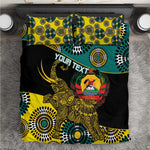 Personalized Mozambique Bedding Set African Elephant With Capunala Pattern