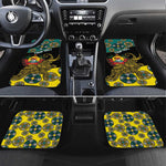 Personalized Mozambique Car Mats African Elephant With Capunala Pattern