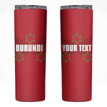 Custom Burundi Football Skinny Tumbler Go Intamba Go