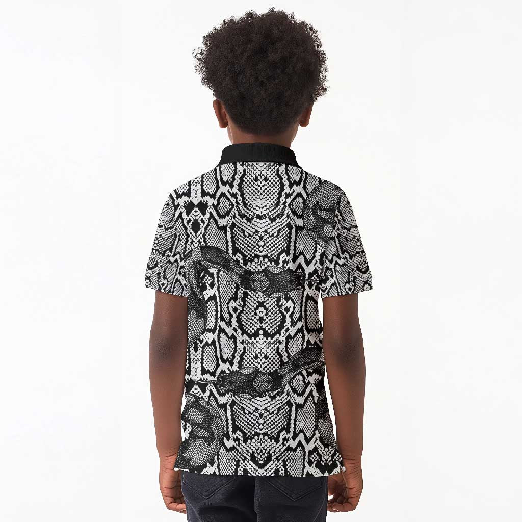 Snake African Skin Animals Pattern Kid Polo Shirt