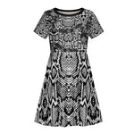 Snake African Skin Animals Pattern Kid Short Sleeve Dress