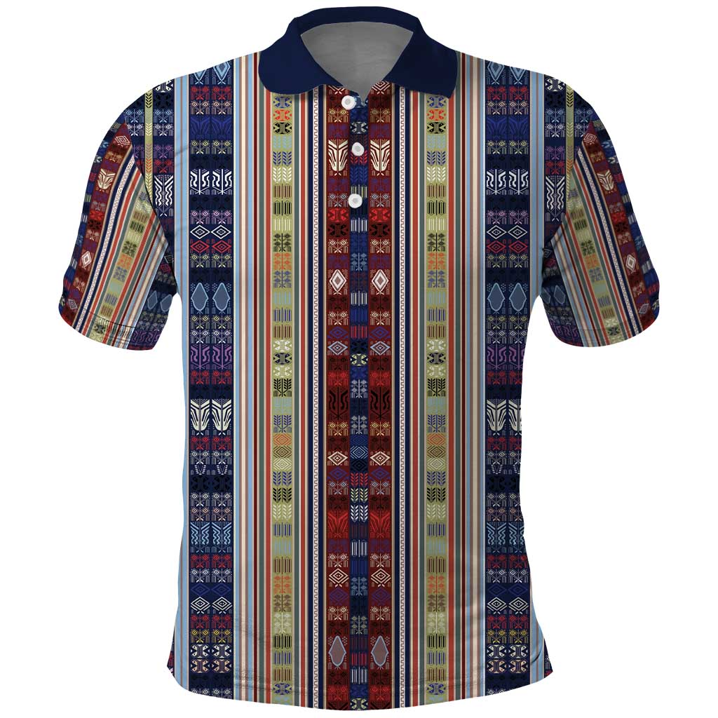 Lamba Mpanjaka Malagasy Traditional Pattern Polo Shirt