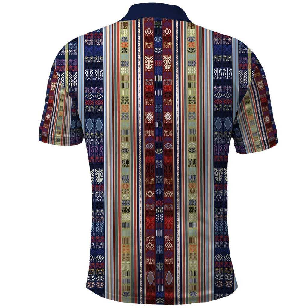 Lamba Mpanjaka Malagasy Traditional Pattern Polo Shirt