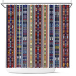 Lamba Mpanjaka Malagasy Traditional Pattern Shower Curtain