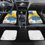 Personalized Canary Islands Car Mats Coat Of Arms Argyranthemum Frutescens
