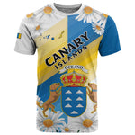 Personalized Canary Islands T shirt Coat Of Arms Argyranthemum Frutescens