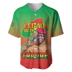 Burkina Faso I Stand With Traore Baseball Jersey African Pattern