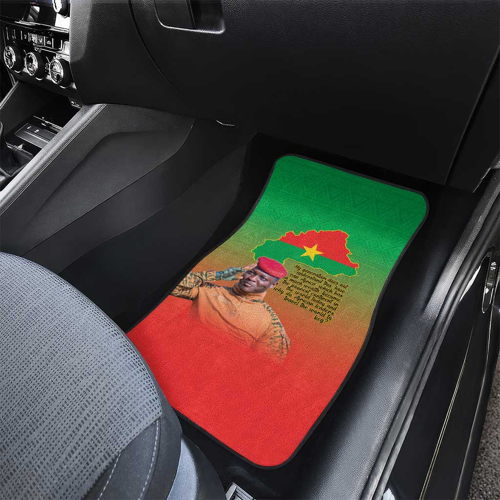 Burkina Faso I Stand With Traore Car Mats African Pattern