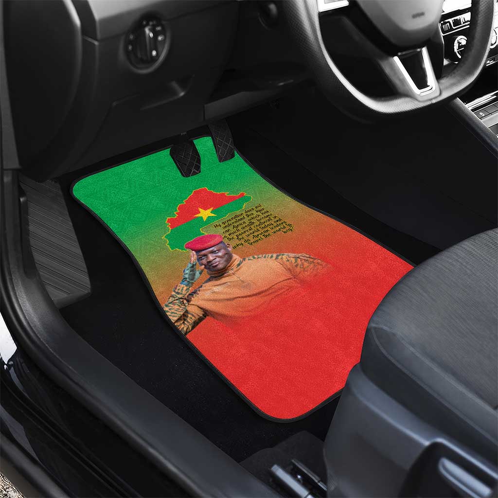 Burkina Faso I Stand With Traore Car Mats African Pattern