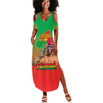 Burkina Faso I Stand With Traore Summer Maxi Dress African Pattern