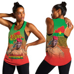 Burkina Faso I Stand With Traore Women Racerback Tank African Pattern