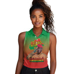 Burkina Faso I Stand With Traore Women Sleeveless Polo Shirt African Pattern