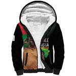 Traore Burkina Faso A Bas La Francafrique Sherpa Hoodie