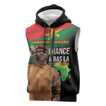 Traore Burkina Faso A Bas La Francafrique Sleeveless Zip Hoodie - African Pride