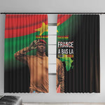 Traore Burkina Faso A Bas La Francafrique Window Curtain