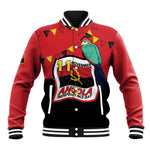 Happy Angola Independence Day Baseball Jacket With Red-crested Turaco - African Pride