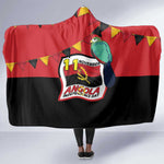 Happy Angola Independence Day Hooded Blanket With Red-crested Turaco - African Pride