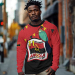 Happy Angola Independence Day Long Sleeve Shirt With Red-crested Turaco - African Pride
