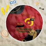 Dia da Independencia de Angola Beach Blanket Virtus Unita Fortior - African Pride